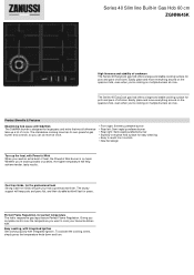 Zanussi ZGNN645K Specification Sheet
