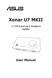 Asus Xonar U7 MKII Xonar U7 MKII User Manual English