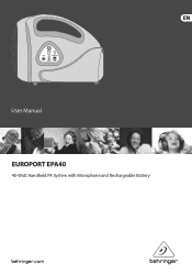 Behringer EUROPORT EPA40 Manual