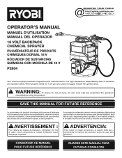 Ryobi P2840 Operation Manual