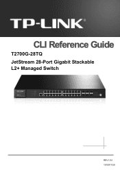 TP-Link T2700G-28TQ T2700G-28TQ V1 CLI Reference Guide Reference Guide