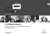 Behringer U-CONTROL UCA202 Manual