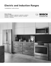 Bosch HEIP056U Installation Instructions