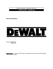 Dewalt DXGNR5700 Instruction Manual