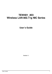 TRENDnet TEW-403PI Manual