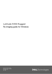 Dell Latitude 5430 Rugged Re-imaging guide for Windows