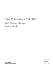 Dell S2722DC Monitor Display Manager Users Guide