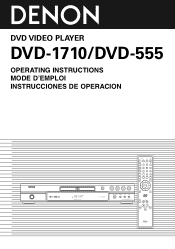 Denon DVD-1710 Owners Manual