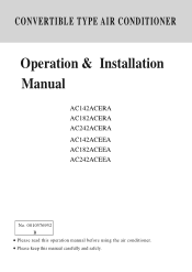 Haier AC182ACERA User Manual