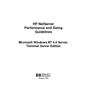 HP LH6000r HP Netserver & Microsoft Terminal Server 4.0