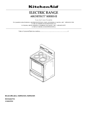 KitchenAid KERS208XSS Use & Care Guide