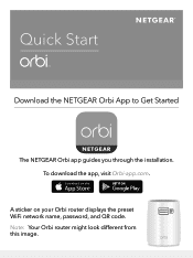Netgear RBK22 Quick Start Guide Card