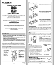 Olympus 142065 VN-6000 Instructions (English)