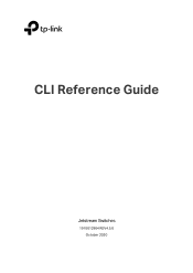 TP-Link TL-SG3428MP TL-SG2428PUN V1 CLI Reference Guide Guide
