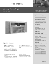 Frigidaire FRA12EZU2 Product Specifications Sheet (English)