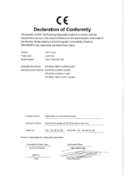 LevelOne CAS-1400 EU Declaration of Conformity