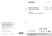 Sony HDR-XR260V Operating Guide