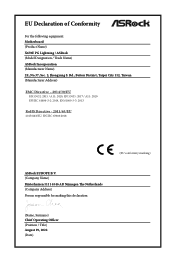 ASRock X670E PG Lightning CE Declaration of Conformity