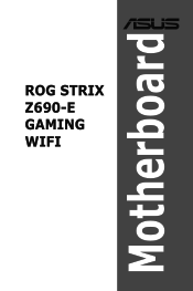 Asus ROG STRIX Z690-E GAMING WIFI Users Manual English