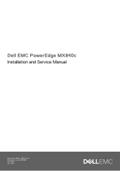 Dell PowerEdge MX840c EMC PowerEdge MX840c Installation and Service Manual