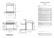 Fisher and Paykel OB24SDPTX1 Data Sheet Oven