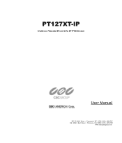 Ganz Security PT127XT-IP Manual
