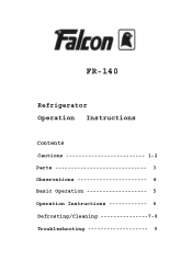 Haier FR-140 User Manual