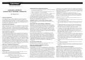 CyberPower CST150UC-FC Warranty Statement 1