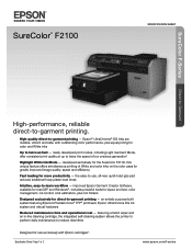 Epson SureColor F2100 Product Specifications
