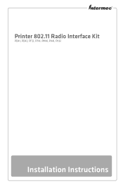 Intermec PX4i Printer 802.11 Radio Interface Kit Installation Instructions