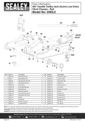 Sealey 2180LE Parts Diagram