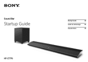 Sony HT-CT770 Startup Guide (Large File - 27.84 MB)