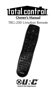 URC MRX-20 Trg-200 Owners Manual