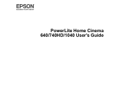 Epson 740HD User Manual