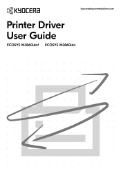 Kyocera ECOSYS M3860idnf M3860idn/M3860idnf KX Driver User Guide
