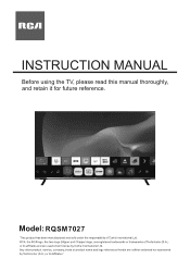 RCA RQSM7027 English Manual