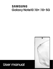 Samsung Galaxy Note10 Verizon User Manual