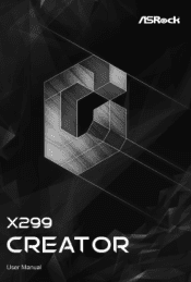 ASRock X299 Creator User Manual