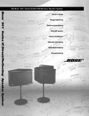 Bose 901 Series VI Loud Owner's guide