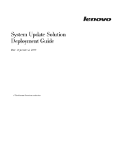 Lenovo ThinkPad X140e (English) System Update 3.14 Deployment Guide