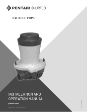 Pentair Europe Shurflo 358 Bilge Pump Manual
