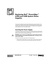 Dell PowerEdge 6300 Replacing Dell PowerEdge 6300 and 4300 System Power Supplies