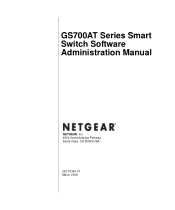Netgear GS724AT GS724AT Reference Manual