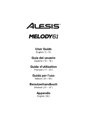 Alesis Melody 61 User Guide