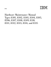 IBM 8305 Hardware Maintenance Manual