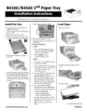 Oki B4300n B4200/B4300 2nd Paper Tray Install Instructions