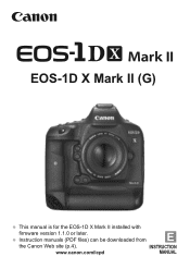 Canon EOS-1Dx Mark II User Manual