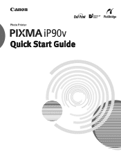Canon PIXMA iP90v Quick Start Guide