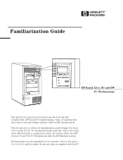 HP Kayak XA-s 02xx HP Kayak XA-s, XU, and XW PC Workstations - Familiarization Guide for Minitower Models (D5699-90901)