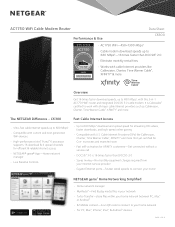 Netgear C6300 Product Data Sheet